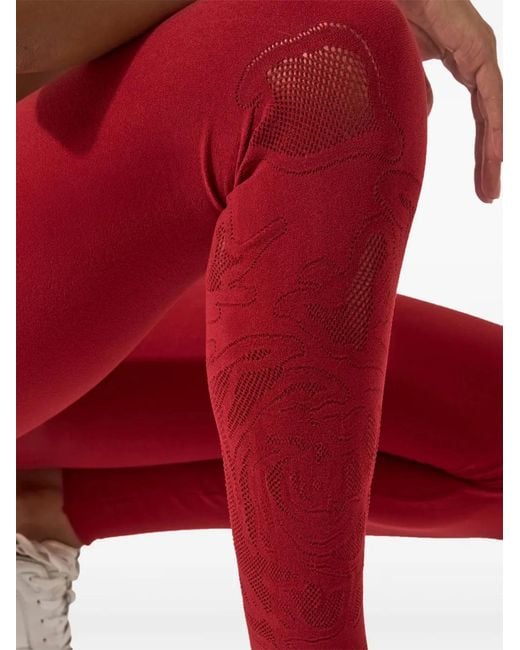 Wolford ローズネット レギンス Red