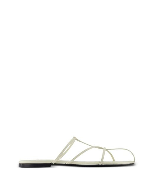 Jil Sander White Smooth Leather Sandals