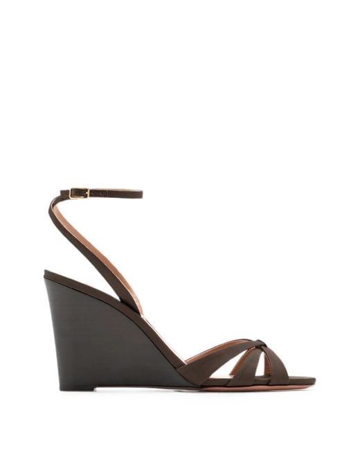 Aquazzura Metallic Tati Buckle-Fastening Sandals
