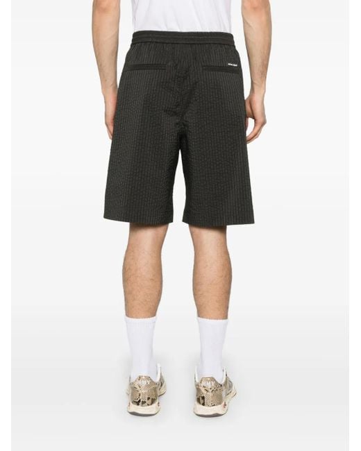 Maison Kitsuné Black Stretch Shorts for men
