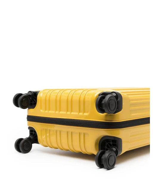 Piquadro Yellow Ultra Slim Spinner Pq-Light Cabin Trolley