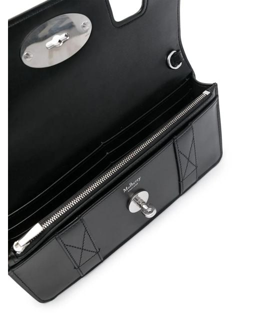 Mulberry Black East West Bayswater Clutch