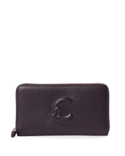 Coccinelle Purple Dulse Soft Pebbled Leather Wallet