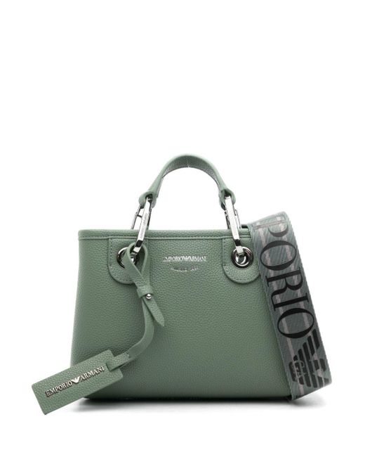 Emporio Armani Green Myea Mini Shopping Bag