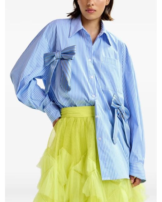 Essentiel Antwerp Blue "Jiwi" Shirt With Bowties