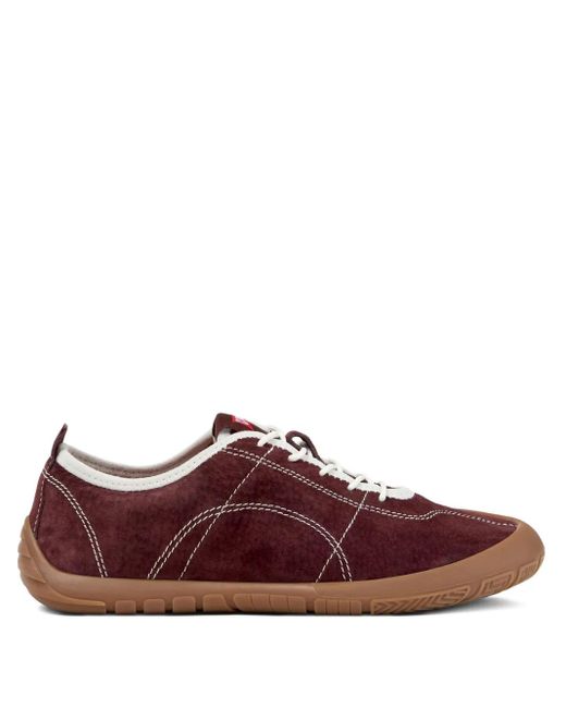 Camper Brown Peu Path Suede Leather Sneakers