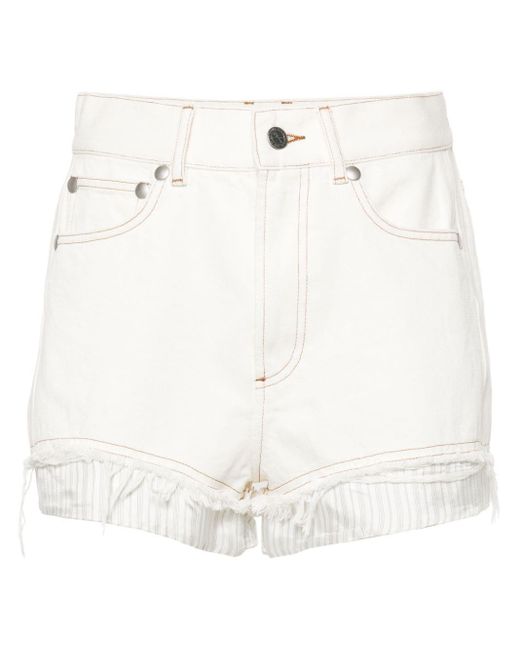 A.P.C. Denim Shorts in het White