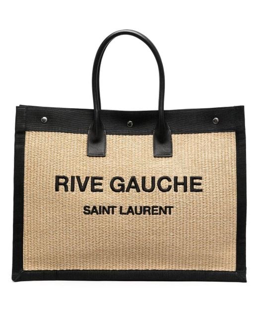 Bolso shopper Rive Gauche Saint Laurent de color Black