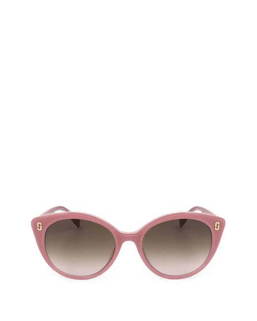 Marc Jacobs Pink Logo-Plaque Sunglasses