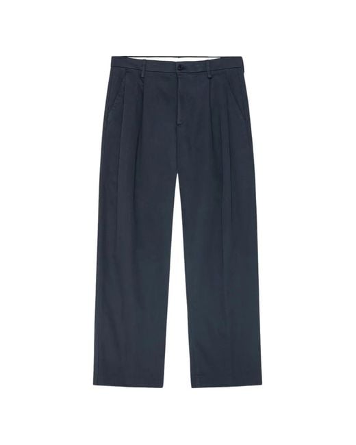 NN07 Blue Justin Wide-Leg Trousers for men