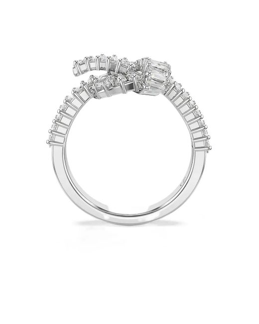Swarovski Matrix Baguette Geslepen Ring in het Metallic