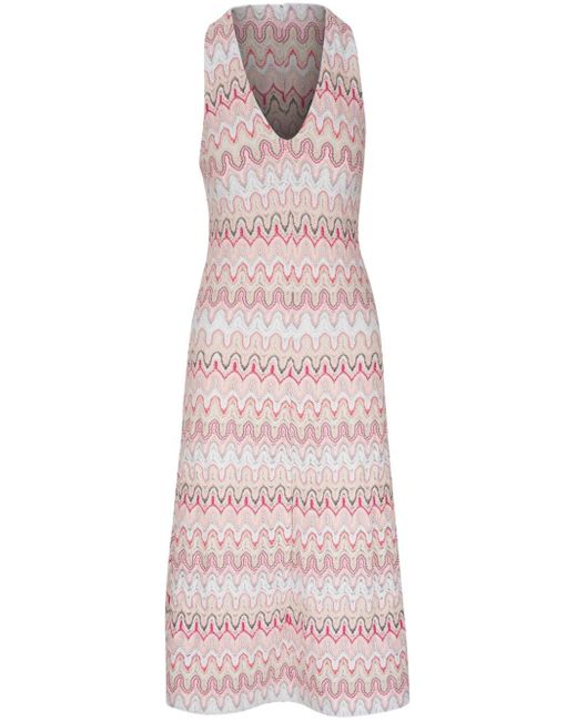 Missoni Pink Zigzag A-line Dress