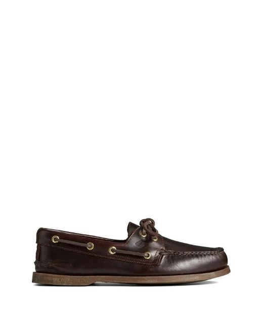 Sperry Top-Sider White 2-Eye Soft-Leather Boat Shoes for men