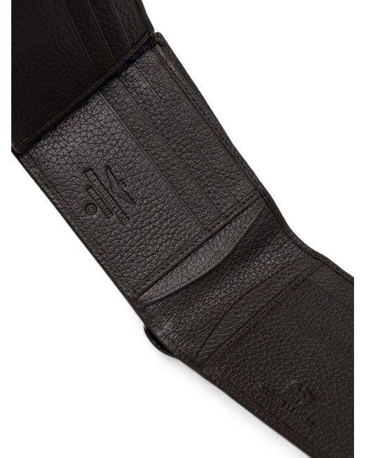 Aeronautica Militare Black Logo-Detail Wallet for men