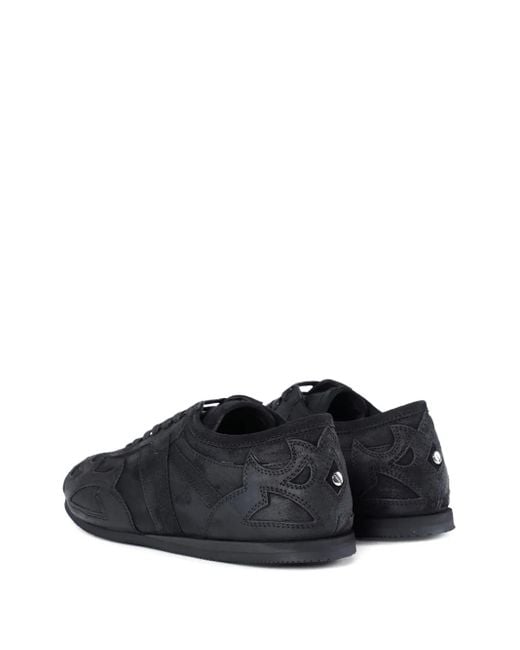 Baskets En Cuir À Motif Flammes Ann Demeulemeester en coloris Black