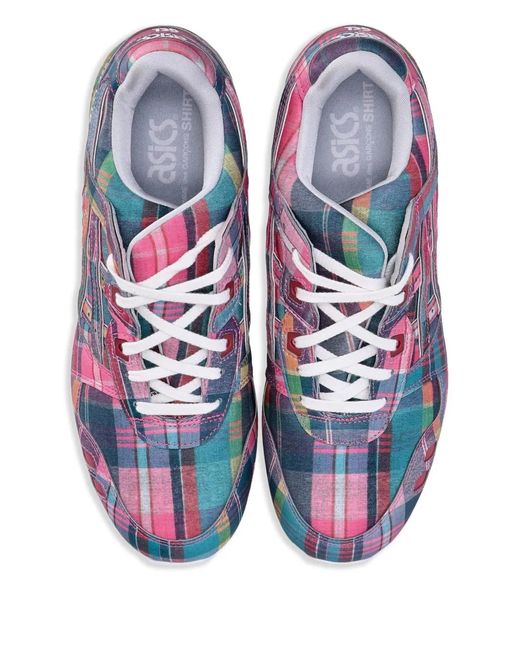 Asics Blue X Comme Des Garçons Leather Sneakers for men