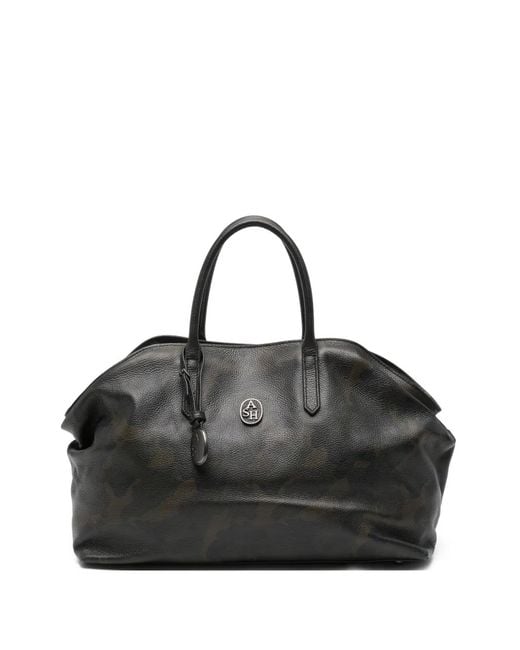 Ash Black Jaqueline Camouflage-Print Tote Bag