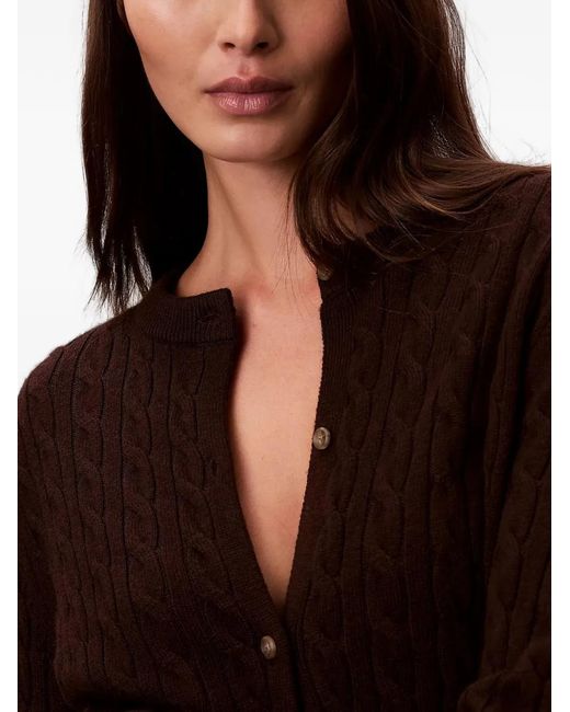 Calvin Klein Black Cable-Knit Cardigan