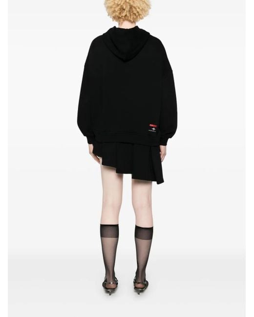 Gcds Black Short Dress With Hood X Universal Chucky
