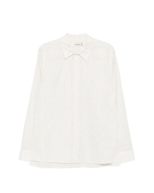 Jonathan Simkhai White Striped Shirt for men