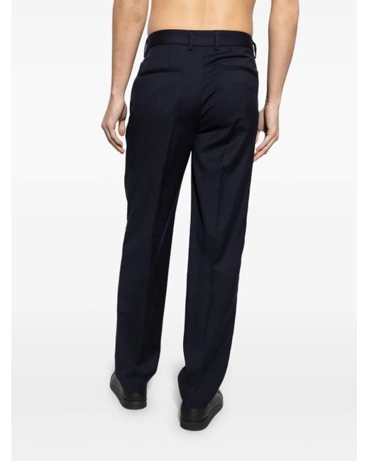 Emporio Armani Broek Met Logoplakkaat in het Blue voor heren