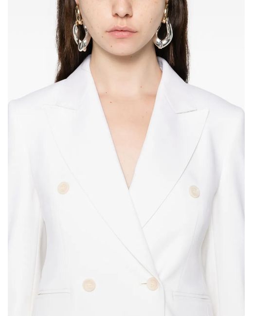 Max Mara White Wool Elastane Mxmdorico