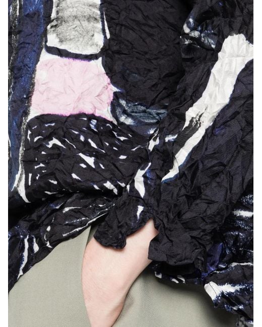 Top Con Stampa Astratta di Daniela Gregis in Black