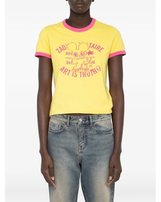 Zadig & Voltaire Yellow Woos T-Shirt