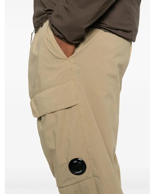 C P Company Natural Lens-Detail Cargo Pants for men