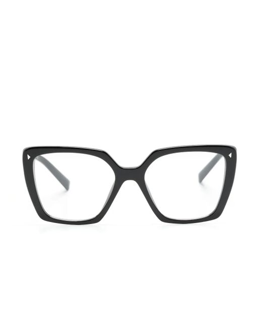 Lunettes De Vue À Monture Carrée Prada en coloris Black