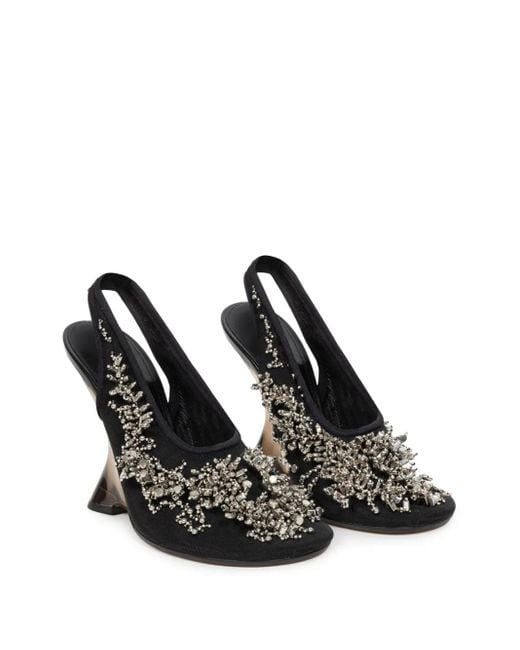 Dries Van Noten Black 105Mm Bulle Pumps