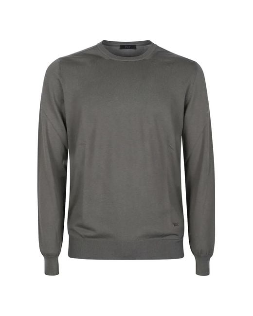 Fay Gray Crew-Neck Sweater for men