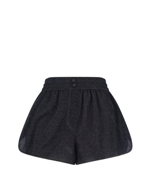 Oseree Blue Buttoned Shorts