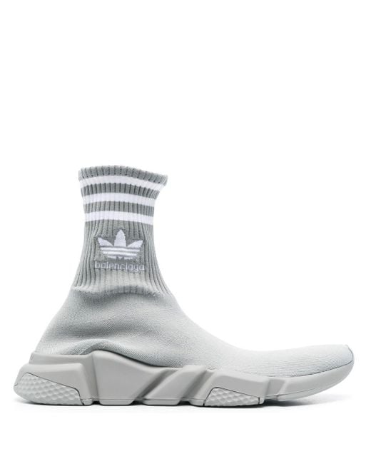 Zapatillas altas Speed de x adidas Balenciaga de hombre de color Blanco Lyst