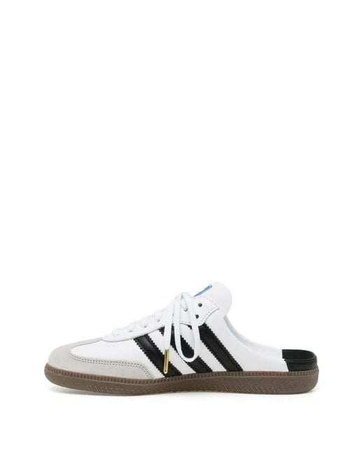 Adidas White Samba Mules