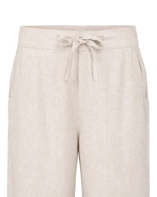 Exit Society White Drawstring Wide-Leg Trousers for men
