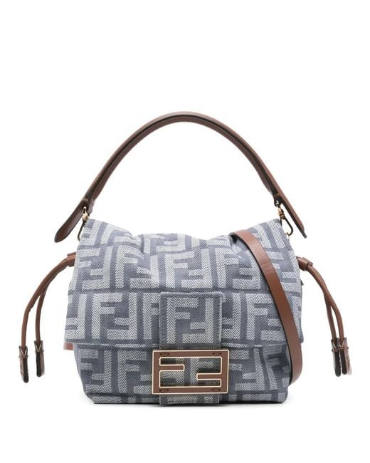 Fendi Gray Mamma Baguette Bag