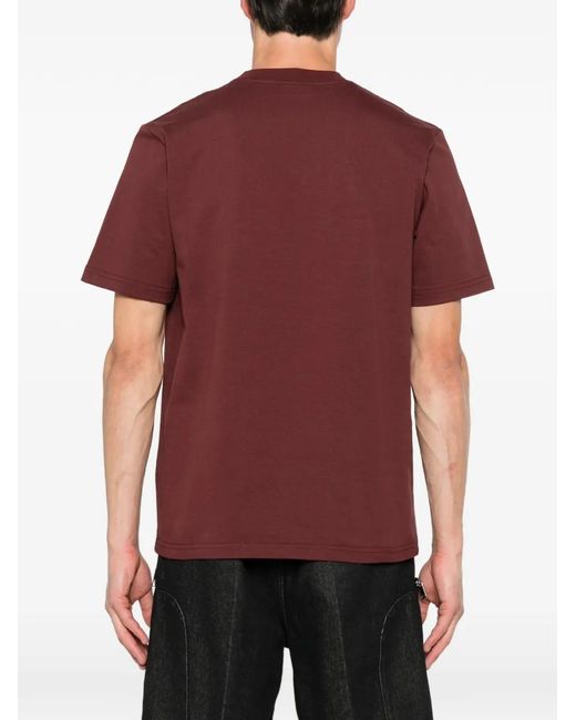 Yes London Red Ring-Detail T-Shirt for men