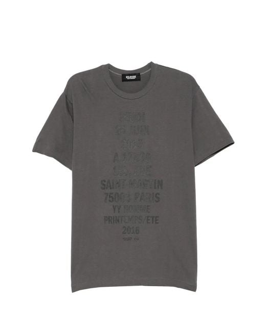 Yohji Yamamoto Gray T-Shirt Invitation for men