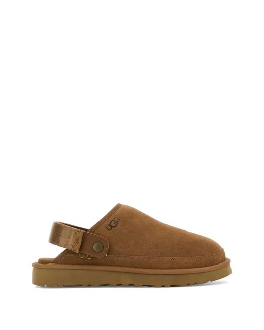 Ugg Brown Goldencoast Ii Suede Clogs for men