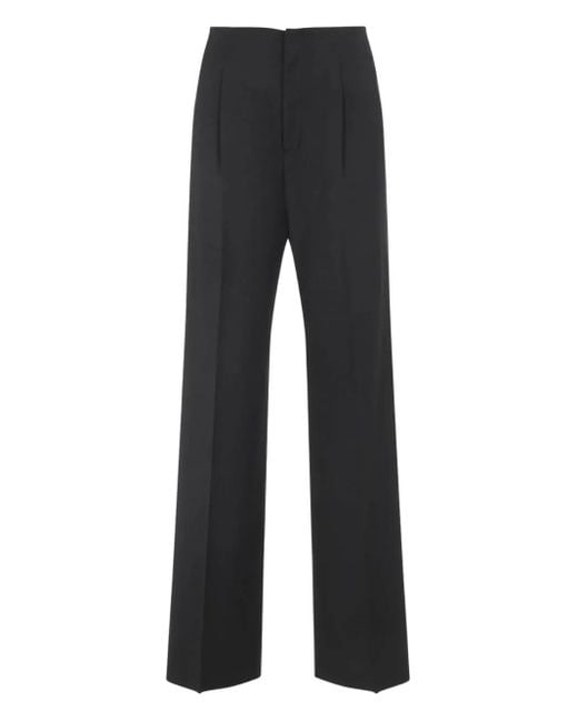 Alberta Ferretti Black Hose Mit Bundfalten