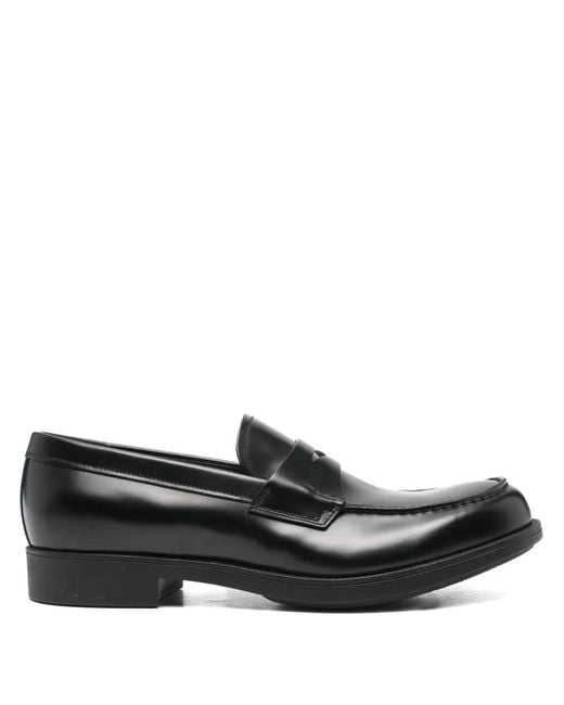 Penny-slot loafers Prada de hombre de color Black