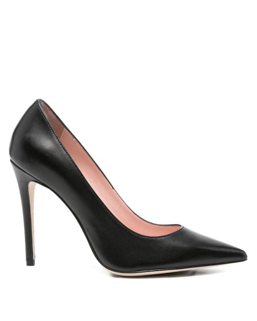 Anna F. Black Pointed-Toe Stiletto Pumps