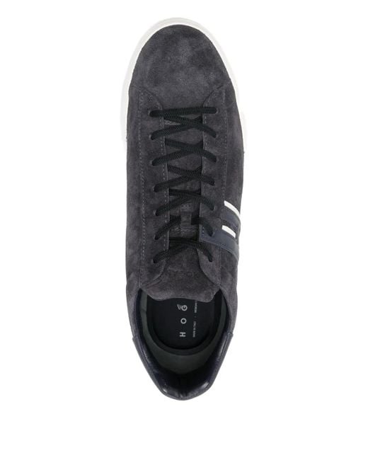 Hogan Black H580 Suede Trainers for men