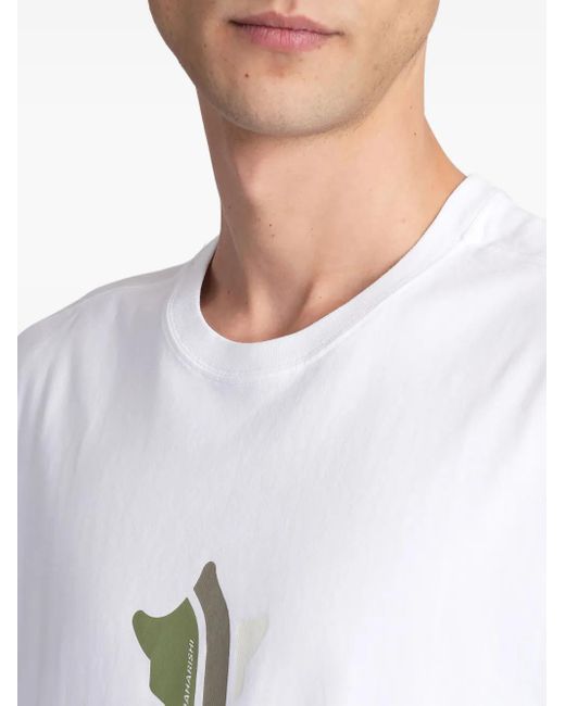 Maharishi Temple T-Shirt in White für Herren