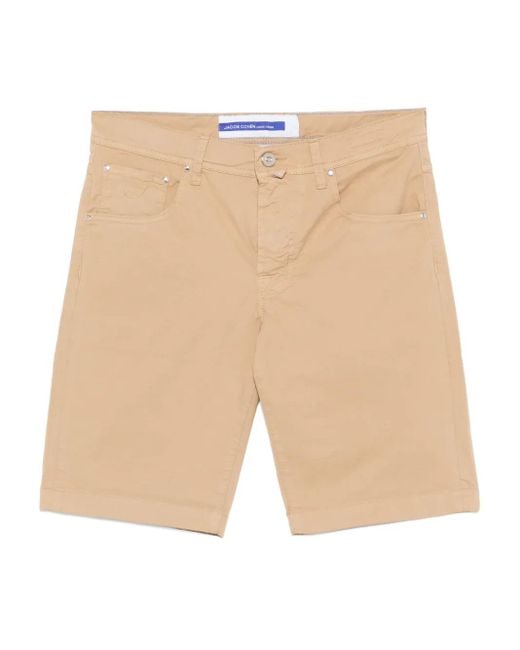 Jacob Cohen Nicolas Shorts in het Natural voor heren