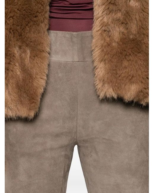Arma Gray Flared Cropped Trousers