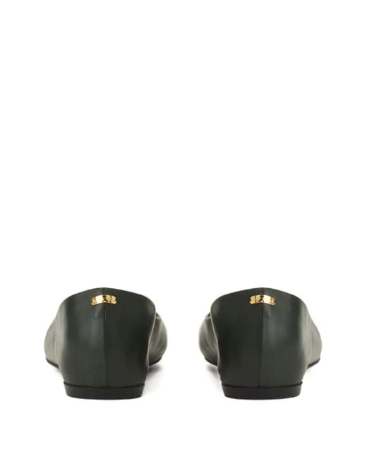 Lanvin Black Leather Ballet Flats