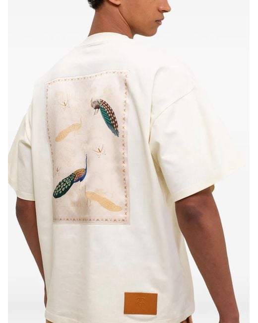 PLACE OF ELMS White Short-Sleeve T-Shirt for men
