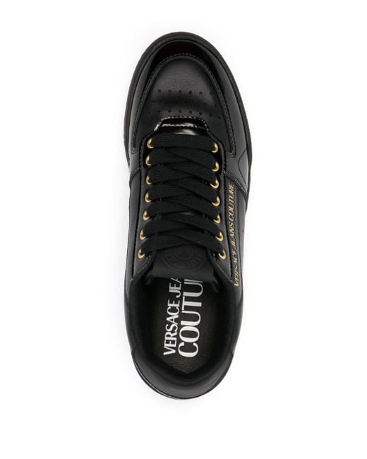 Versace Sneakers mit Logo-Prägung in Black für Herren